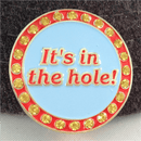 It's In The Hole Golf Ball Marker & Hat Clip with Crystals