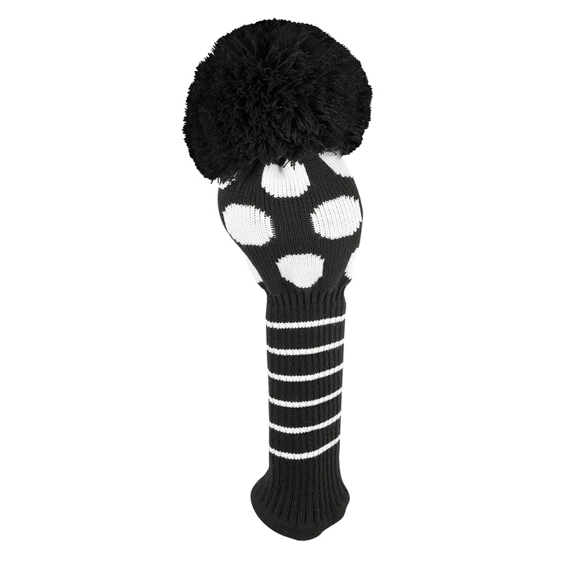 Just 4 Golf: Driver Headcover - Large Dot - Black & White