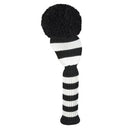 Just 4 Golf: Driver Headcover - Wide Stripe - Black & White