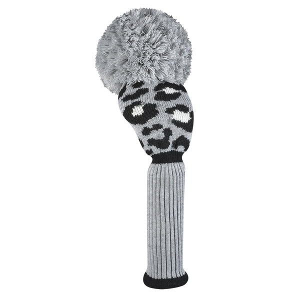 Just 4 Golf: Driver Headcover - Leopard, Gray Black and White
