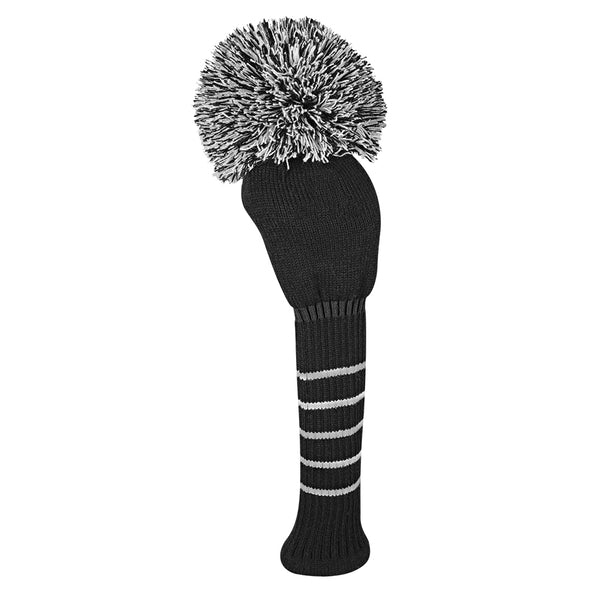 Just 4 Golf Headcovers: Driver - Solid - Black/White