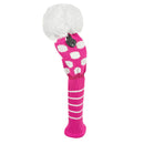 Just 4 Golf: Fairway Headcover - Medium Dot - Pink & White
