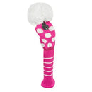 Just 4 Golf: Fairway Headcover - Medium Dot - Pink & White