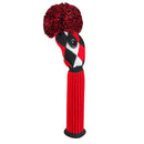 Just 4 Golf: Fairway Headcover - Diamond - Red, Black & White