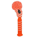 Just 4 Golf: Fairway Headcover - Diagonal Stripe - Orange and White