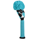 Just 4 Golf: Hyrbid Headcover - Diamonds - Turquoise, White & Black - SALE