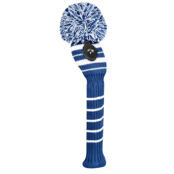 Just 4 Golf: Hybrid Headcover - Engineered Stripe - Navy and White - SALE