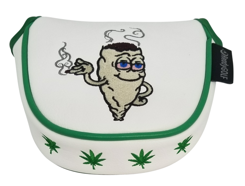 Marijuana Joint Embroidered Putter Cover - Mallet by ReadyGOLF