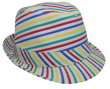 Caddyshack Judge Smails Fedora - Multi Colored Rainbow Striped Hat