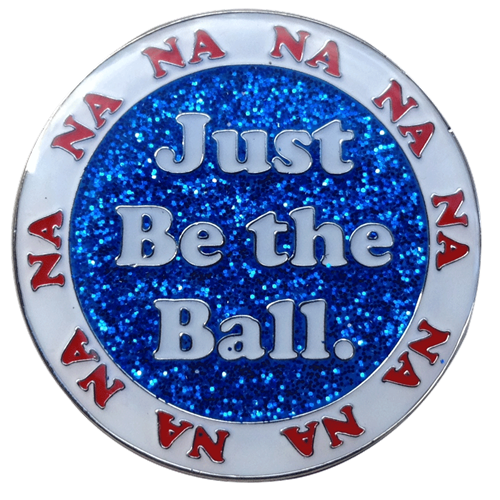 Just Be The Ball  Golf Ball Marker & Hat Clip by ReadyGOLF
