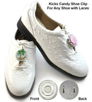 Navika: Glitzy Kicks Candy Shoe Ball Marker - Four Leaf Clover Good Luck