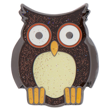 ReadyGolf: Glitter Ball Marker & Hat Clip - Owl