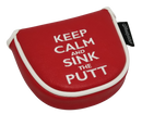 Keep Calm & Sink the Putt Embroidered Putter Cover - Mallet by ReadyGOLF