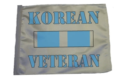 SSP Flags: 11x15 inch Golf Cart Replacement Flag - Korean Veteran Service Ribbon