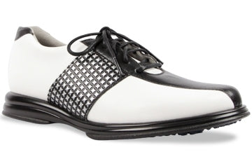 Sandbaggers Women's Golf Shoes: Krystal Black Lace (Size 7) SALE