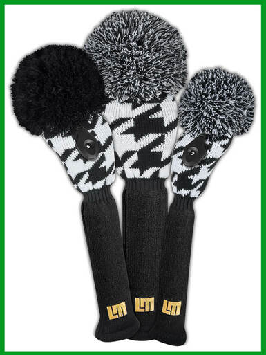 Just 4 Golf: Loudmouth Headcover Set - Oakmont Houndstooth