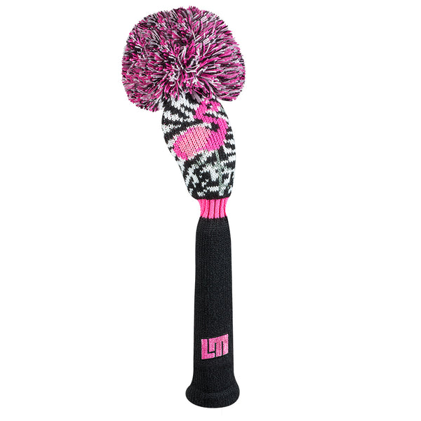 Just 4 Golf: Loudmouth Hybrid Headcover - Savage Flamingos
