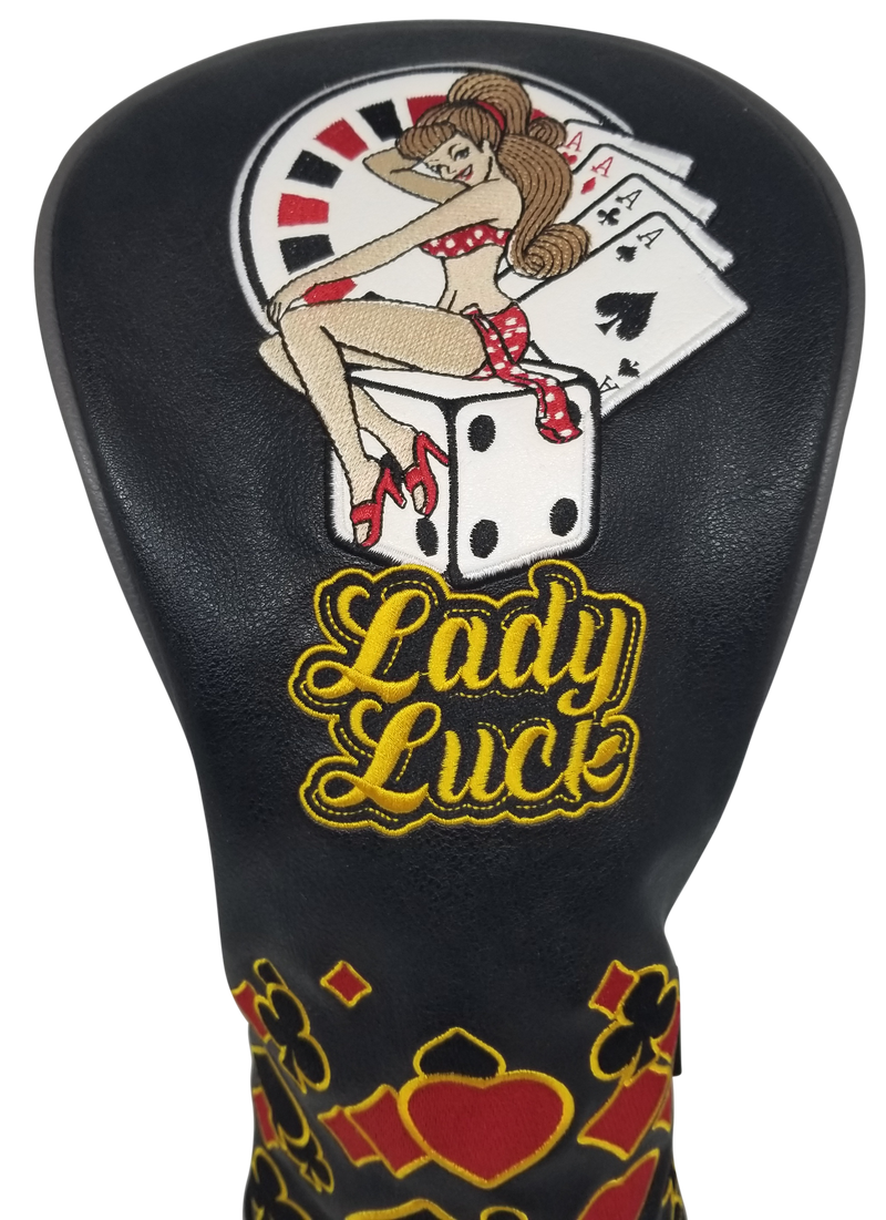 Lady Luck Embroidered Driver Headcover by ReadyGOLF