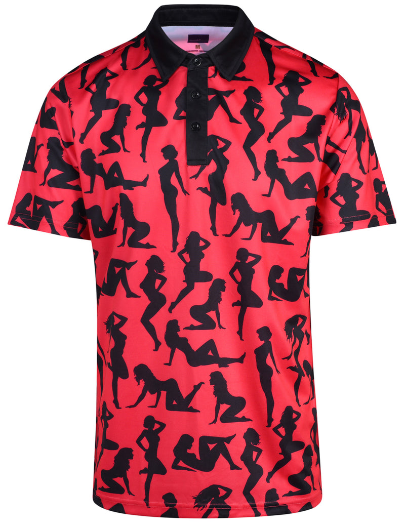 Ladies In Red Mens Golf Polo Shirt by ReadyGOLF