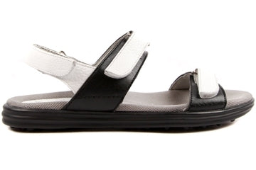 Sandbaggers: Women's Golf Sandals - Lola Black & White (Size 9) SALE
