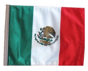 SSP Flags: 11x15 inch Golf Cart Replacement Flag - Mexico