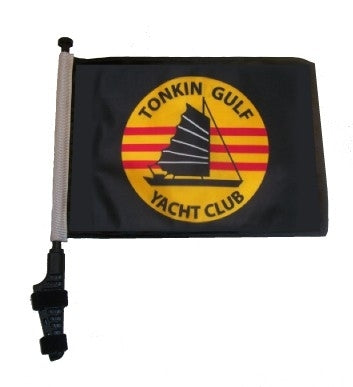 SSP Flags: 11x15 inch Golf Cart Flag with Pole - Tonkin Gulf Yacht Club