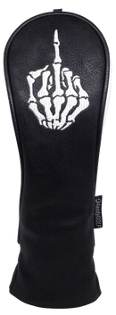 Skeleton Bone Middle Finger Embroidered Headcover - Hybrid