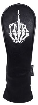 Skeleton Bone Middle Finger Embroidered Headcover - Hybrid