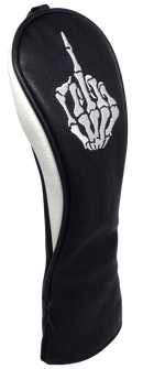 Skeleton Bone Middle Finger Embroidered Headcover - Hybrid