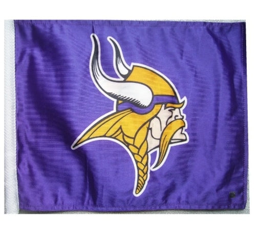 NFL Minnesota Vikings 11in x 15in with Golf Cart Flag Bracket  - SALE