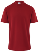 ReadyGOLF Mens Mock Neck Coolmax Polo Shirt - RED