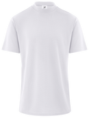 ReadyGOLF Mens Mock Neck Coolmax Polo Shirt - White