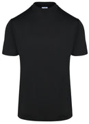 ReadyGOLF Mens Mock Neck Coolmax Polo Shirt - Black