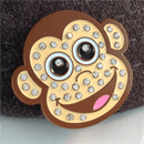 ReadyGolf: Monkey with Crystals Ball Marker & Hat Clip