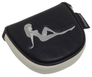 Mudflap Girl Embroidered Black Putter Cover by ReadyGOLF - Mallet