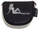Mudflap Girl Embroidered Black Putter Cover by ReadyGOLF - Mallet