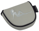 Mudflap Girl Embroidered Grey Putter Cover by ReadyGOLF - Mallet