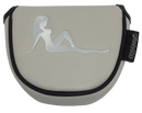 Mudflap Girl Embroidered Grey Putter Cover by ReadyGOLF - Mallet