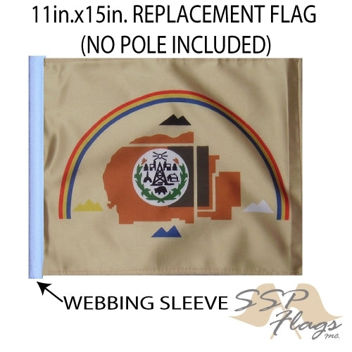 SSP Flags: 11x15 inch Golf Cart Replacement Flag - Navajo Nation