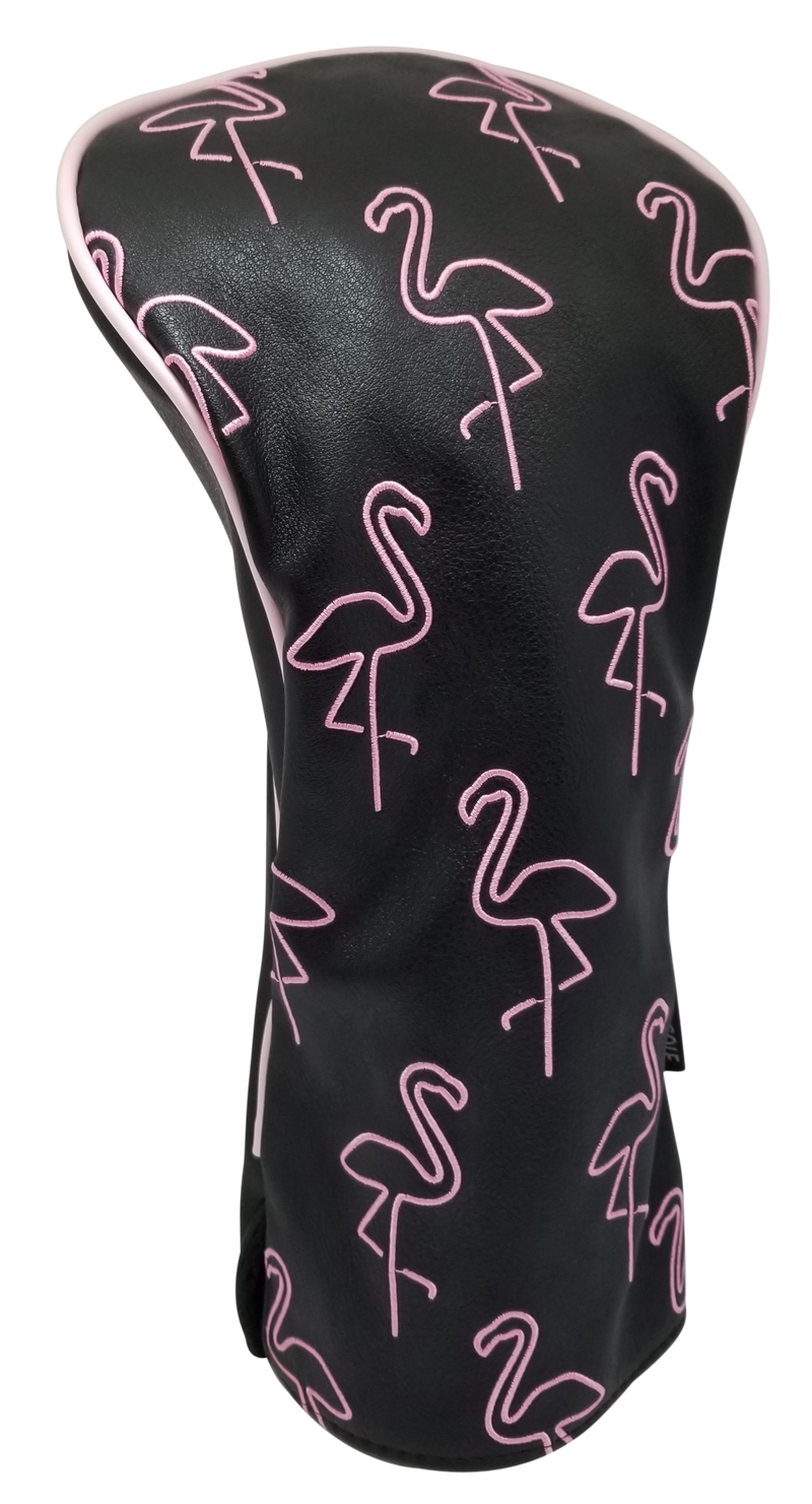 Neon Flamingo Embroidered Headcover by ReadyGOLF - Driver