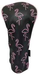 Neon Flamingo Embroidered Headcover by ReadyGOLF - Driver
