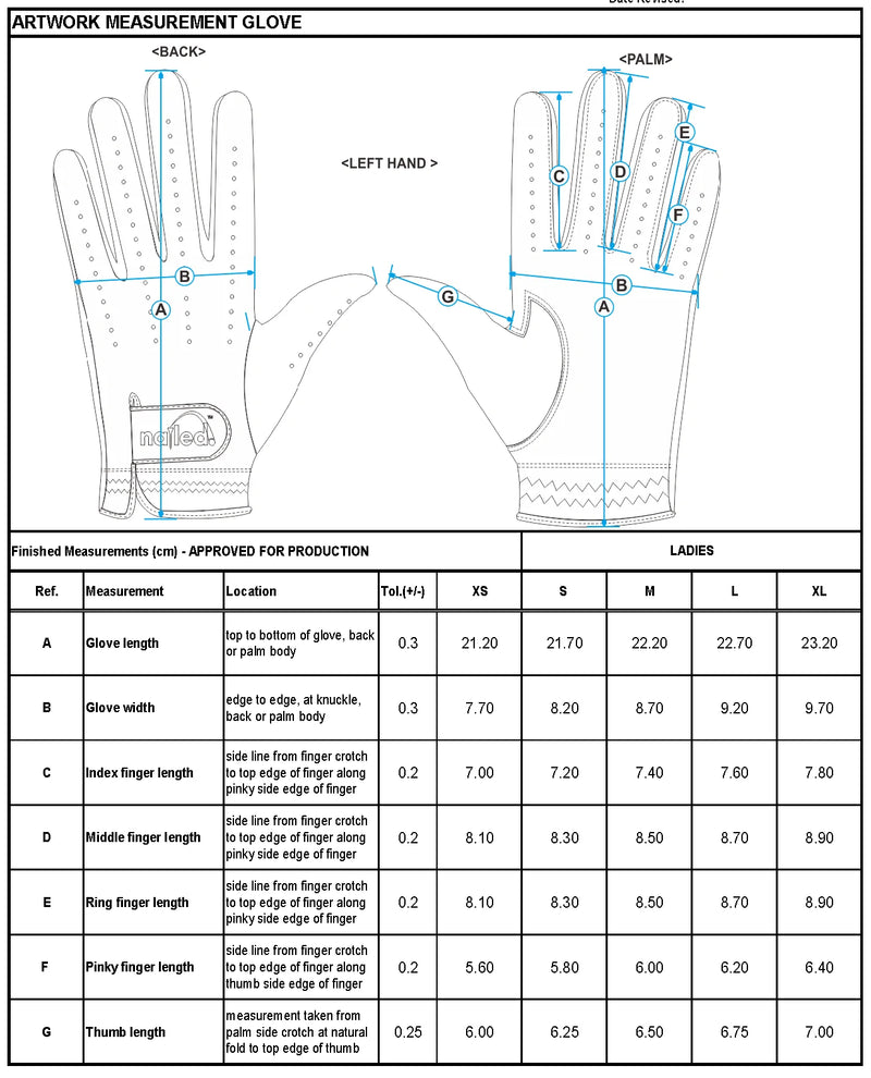 Nailed Golf: Premium Standard Golf Gloves - Sapphire Golf Glove