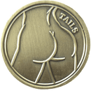 ReadyGolf: Naked Lady Heads or Tails Flip Coin Ball Marker & Hat Clip