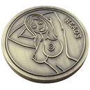 ReadyGolf: Naked Lady Heads or Tails Flip Coin Ball Marker & Hat Clip