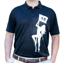 Pole Dancer (Black) Mens Golf Polo Shirt by ReadyGOLF - LIMITED EDITION