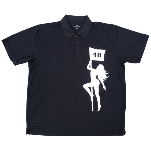 Pole Dancer (Black) Mens Golf Polo Shirt by ReadyGOLF - LIMITED EDITION