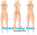 Naked Lady Golf Tees (12 Pack) by ReadyGOLF