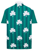 Shamrock Stripes Mens Golf Polo Shirt by ReadyGOLF