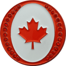 ReadyGolf: Oh Canada Ball Marker & Hat Clip with Crystals