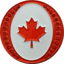 ReadyGolf: Oh Canada Ball Marker & Hat Clip with Crystals